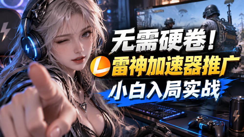 无需硬卷！雷神加速器推广，小白入局实战一天也能几十r-网创之家