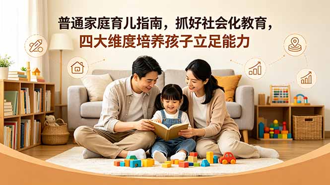 付费文章：普通家庭育儿指南，抓好社会化教育，四大维度培养孩子立足能力-网创之家