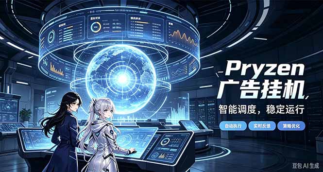 Pryzen广告全自动挂机给自己一个交代，门槛低，零基础小白也可以快速上手-网创之家