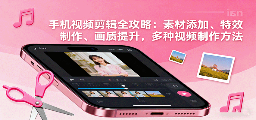 手机视频剪辑全攻略:素材添加、特效制作、画质提升,多种视频制作方法-网创之家