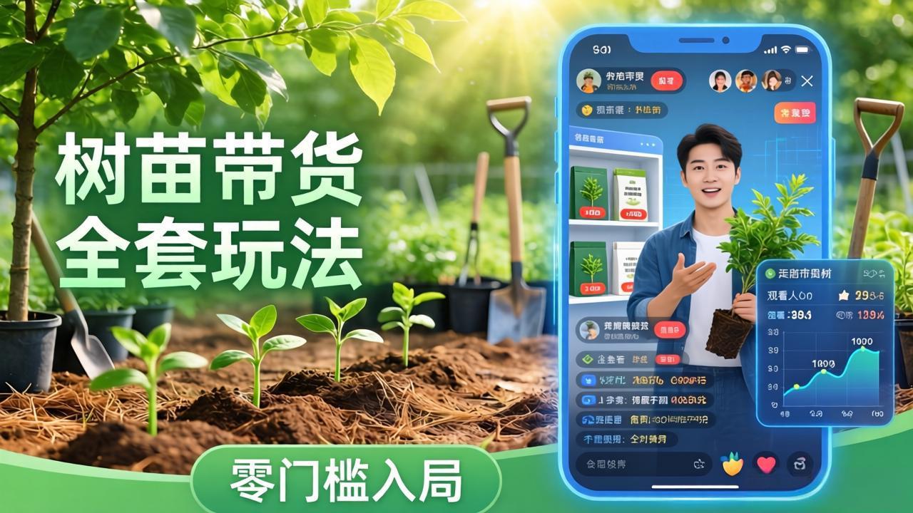 视频号AI树苗带货全套玩法：零门槛入局，掌握豆包、千问等AI工具制作树苗视频的全套流程-网创之家