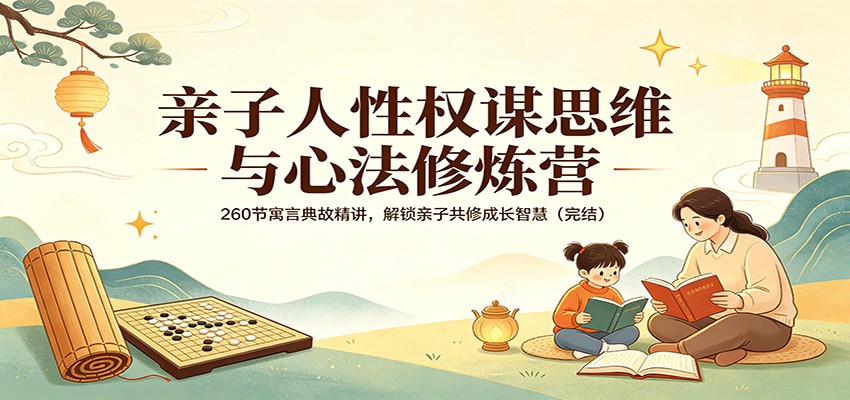 亲子人性权谋思维与心法修炼营：260节寓言典故精讲，解锁亲子共修成长智慧(完结)-网创之家