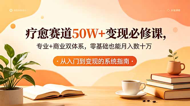 疗愈赛道50W+变现必修课，专业+商业双体系，零基础也能月入数十万-网创之家