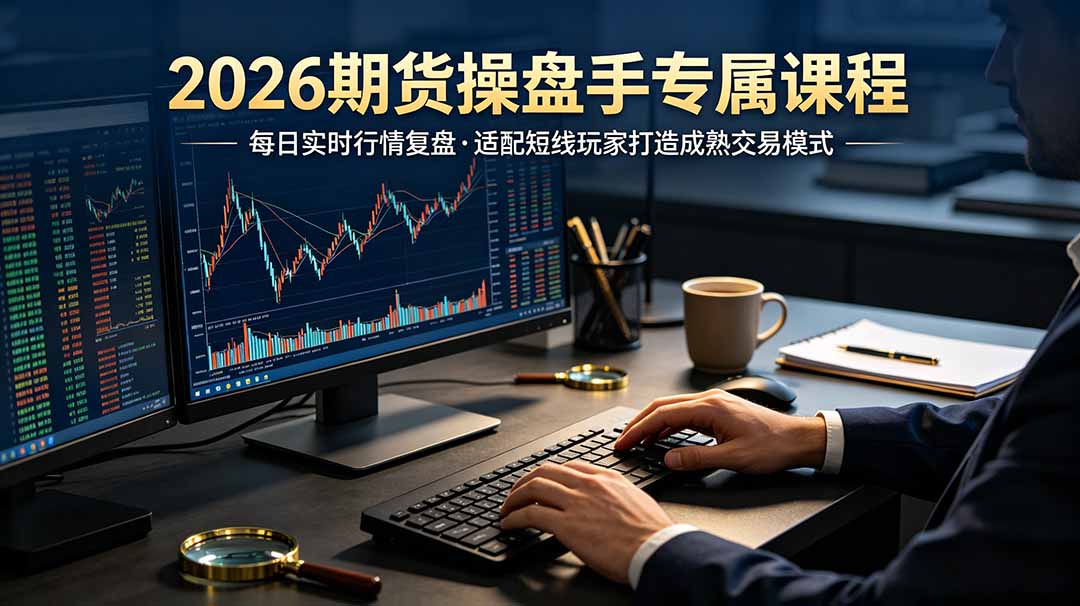2026期货操盘手专属课程-更新7月11，每日实时行情复盘，适配短线玩家打造成熟交易模式-网创之家