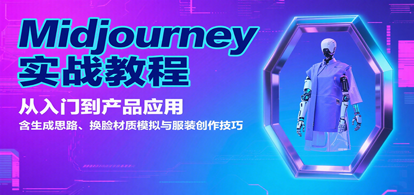 Midjourney实战教程：从入门到产品应用，含生成思路、换脸材质模拟与服装创作技巧-网创之家