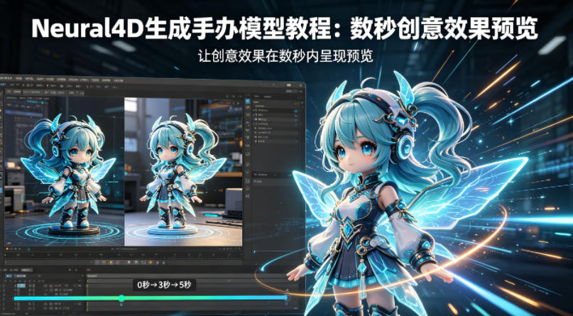 Neural4D生成手办模型教程，让创意效果在数秒内呈现预览-网创之家