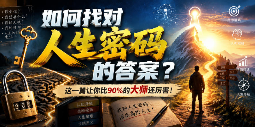 付费文章：如何找对人生密码的答案？这一篇让你比90%的大师还厉害！-网创之家
