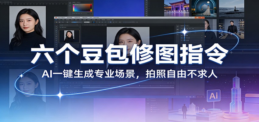 六个豆包修图指令：AI 一键生成专业场景，拍照自由不求人-网创之家