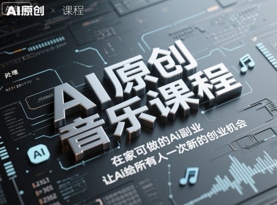 AI原创音乐课程,在家可做的Ai副业,让Ai给所有人一次新的创业机会-网创之家