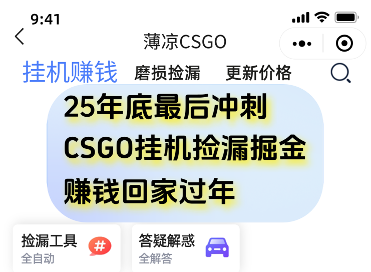 12月年底抓紧最后一个月，用CSGO游戏挂机捡漏掘金赚钱掘金，一部手机轻松日入500+-网创之家