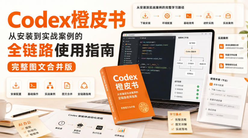 Codex橙皮书，从安装到实战案例的全链路使用指南，完整图文合并版-网创之家