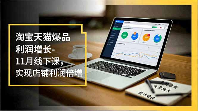 淘宝天猫爆品利润增长-11月线下课，免费流量、付费放大、费比管控，实现店铺利润倍增-网创之家