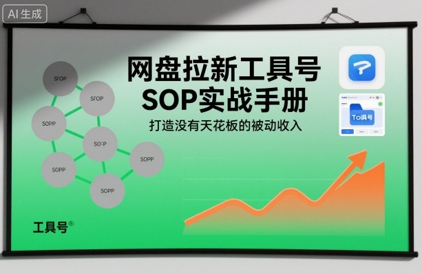 网盘拉新工具号SOP实战手册,打造没有天花板的被动收入-网创之家