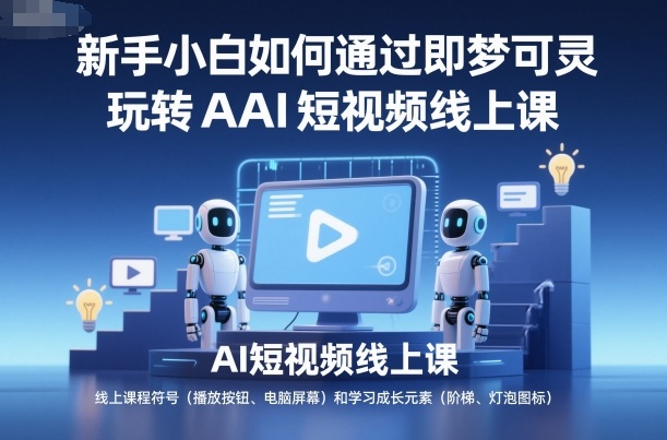 新手小白如何通过即梦可灵玩转AI短视频线上课-网创之家