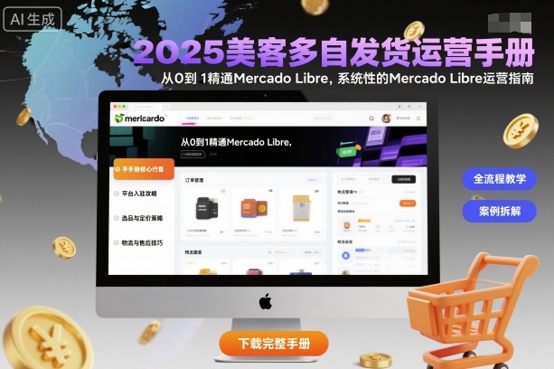 2025美客多自发货运营手册：从0到1精通Mercado Libre，系统性的Mercado Libre运营指南-网创之家