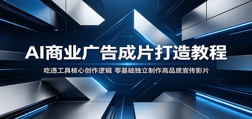 AI商业广告成片打造教程：吃透工具核心创作逻辑，零基础独立制作高品质宣传影片-网创之家