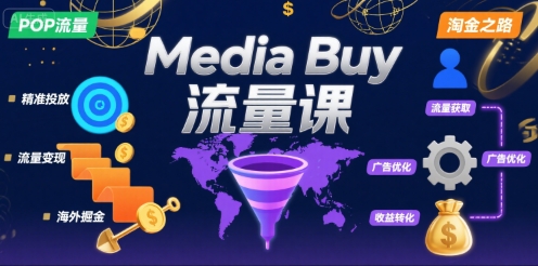 Media Buy之POP流量课,带你开启海外Media Buy淘金之路-网创之家