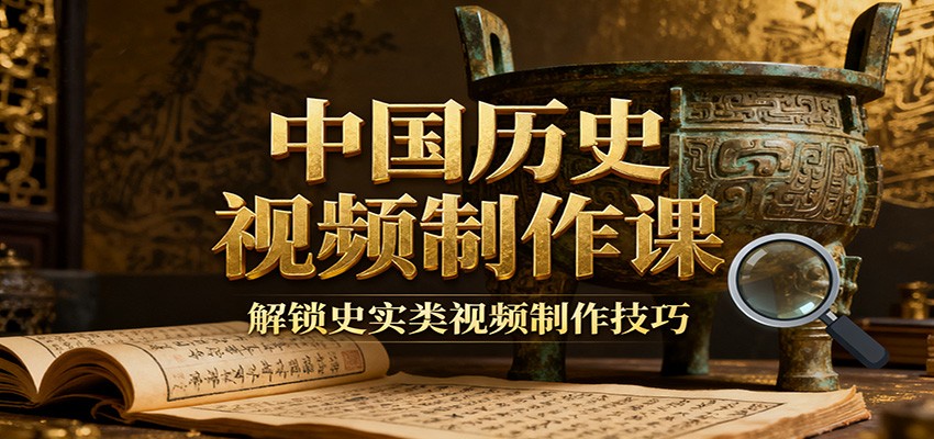 中国历史视频制作课：疆域地图集+参考文案+练习素材，解锁史实类视频制作技巧-网创之家