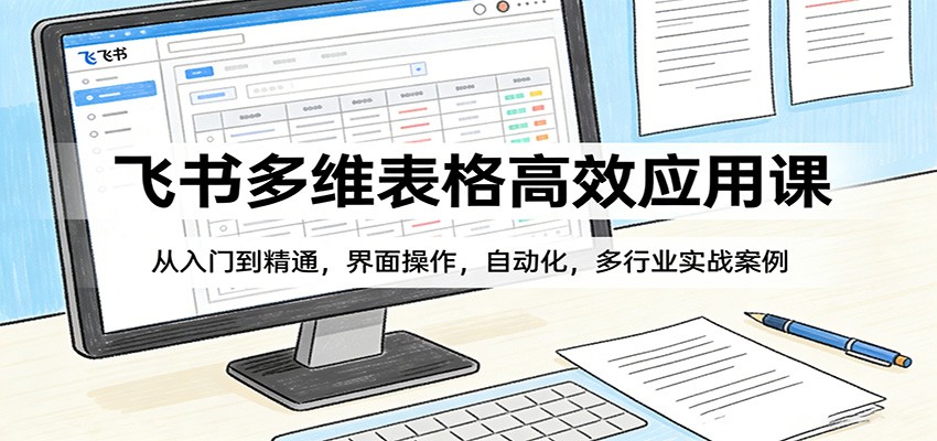 飞书多维表格高效应用课：从入门到精通，界面操作，自动化，多行业实战案例-网创之家