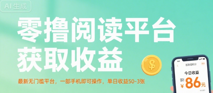 零撸阅读平台获取收益,最新无门槛平台,一部手机即可操作,单日收益50-3张【揭秘】-网创之家