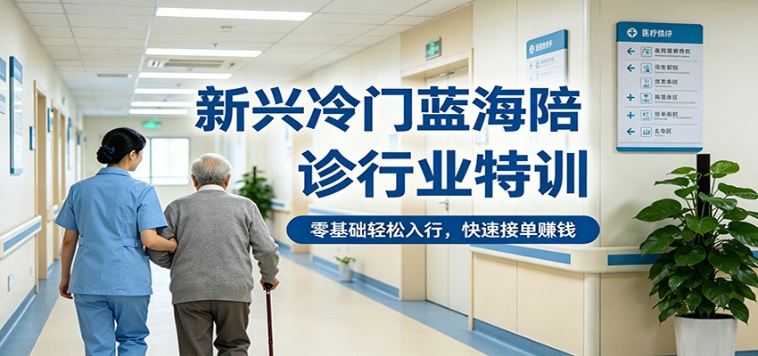 新兴冷门蓝海陪诊行业特训，零基础轻松入行，快速接单赚钱-网创之家