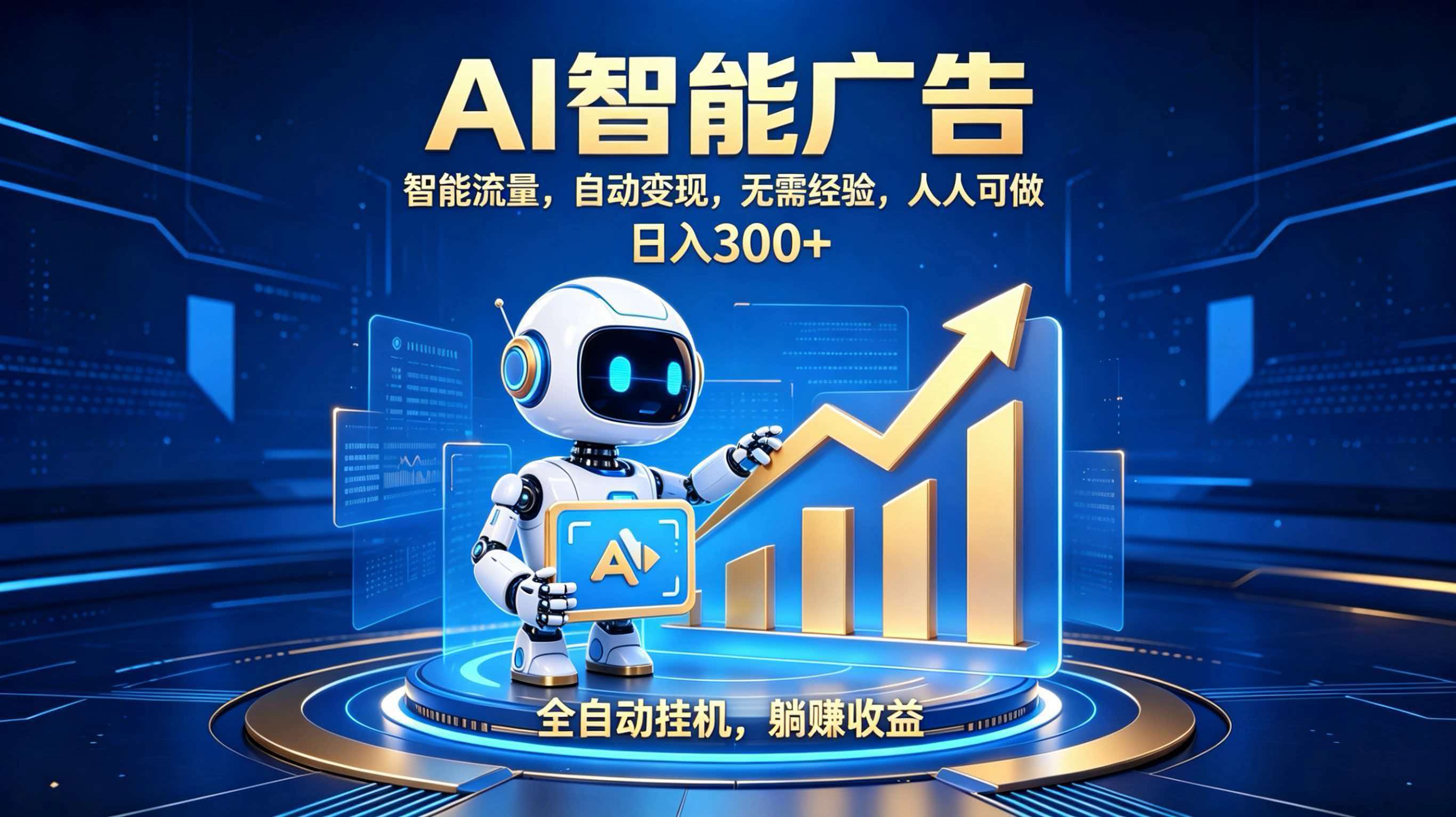 轻资产新赛道，全自动AI广告，打造持续收益-网创之家