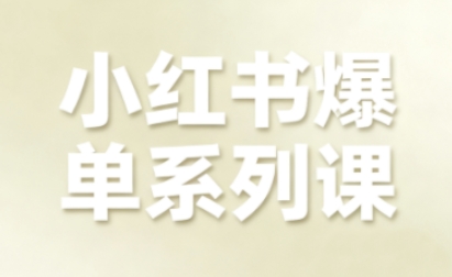 小红书爆单系列课，聚焦小红书电商全链路增长(更新)-网创之家