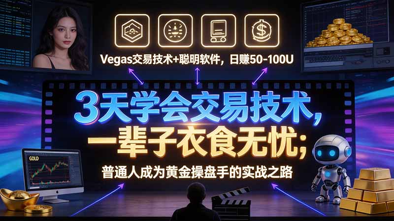 3 天学会 顺势而为交易系统，趋势看得懂、下单有依据：软件自动帮你盯盘，新手也能稳定复利-网创之家