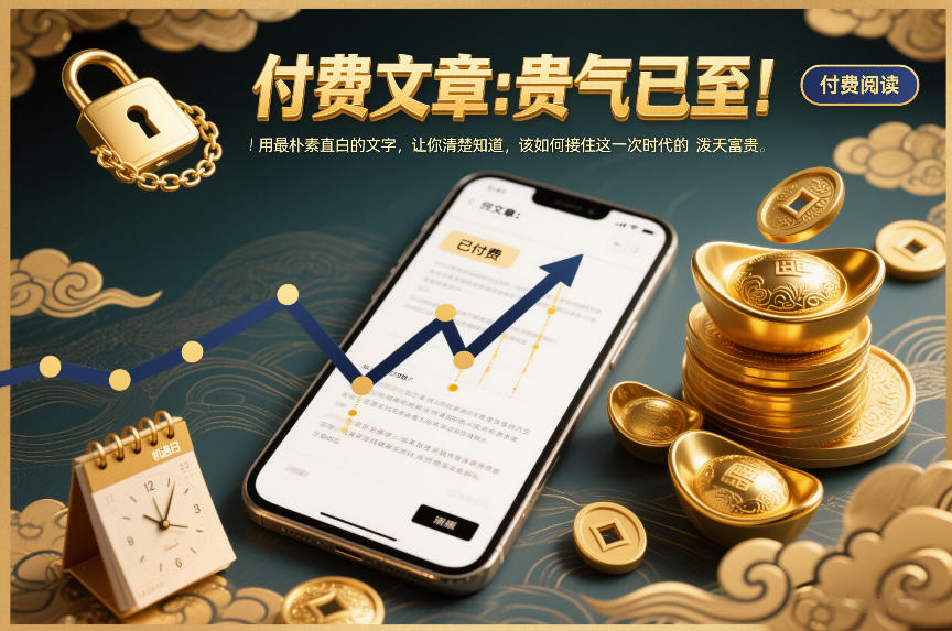 付费文章：贵气已至！用最朴素直白的文字，让你清楚知道，该如何接住这一次时代的泼天富贵-网创之家