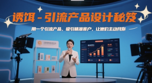 诱饵-引流产品设计秘笈,用一个引流产品,吸引精准客户,让他们主动找你-网创之家