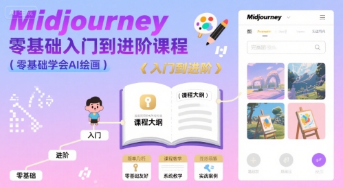 midjourney零基础入门到进阶课程,零基础学会AI绘画-网创之家