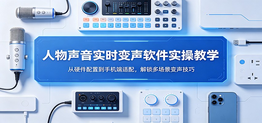 人物声音实时变声软件实操教学：从硬件配置到手机端适配，解锁多场景变声技巧-网创之家