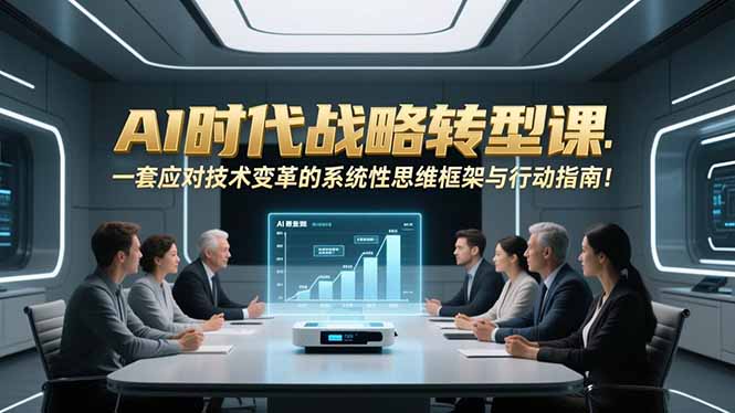 AI时代战略转型课：一套应对技术变革的系统性思维框架与行动指南！-网创之家