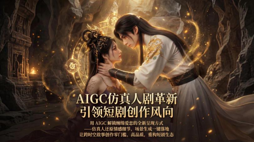 AIGC仿真人《合欢宗》短剧教学，用AIGC解锁缠绵爱恋的全新呈现方式，让跨时空故事创作零门槛、高品质，重构短剧生态-网创之家