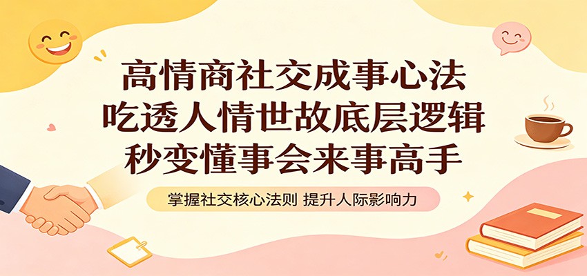 高情商社交成事心法：吃透人情世故底层逻辑，秒变懂事会来事高手-网创之家