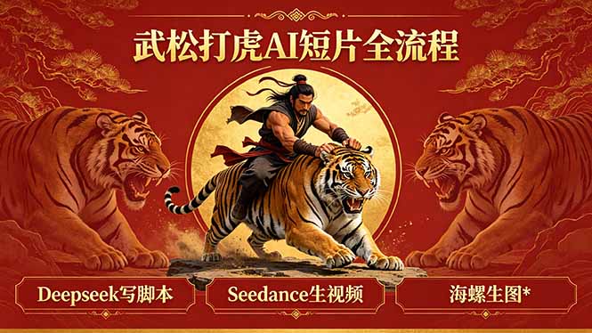 武松打虎AI短片全流程：Deepseek写脚本+Seedance生视频+海螺生图-网创之家