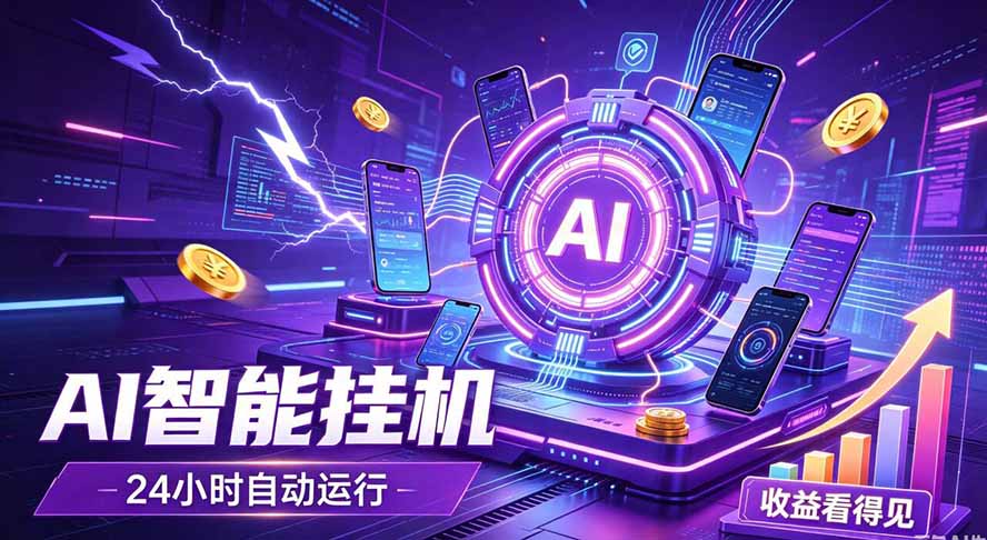 AI智能广告挂机，躺赚新模式 设备托管运行，解放双手持续变现-网创之家