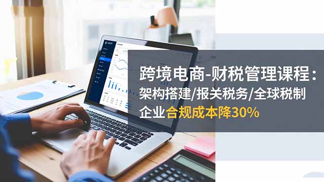 跨境电商-财税管理课程：架构搭建/报关税务/全球税制，企业合规成本降30%-网创之家