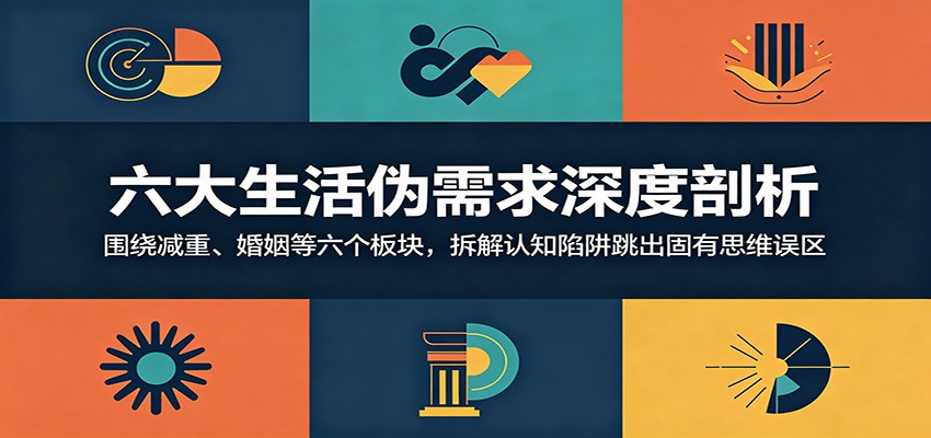 六大生活伪需求深度剖析：围绕减重、婚姻等六个板块，拆解认知陷阱跳出固有思维误区-网创之家