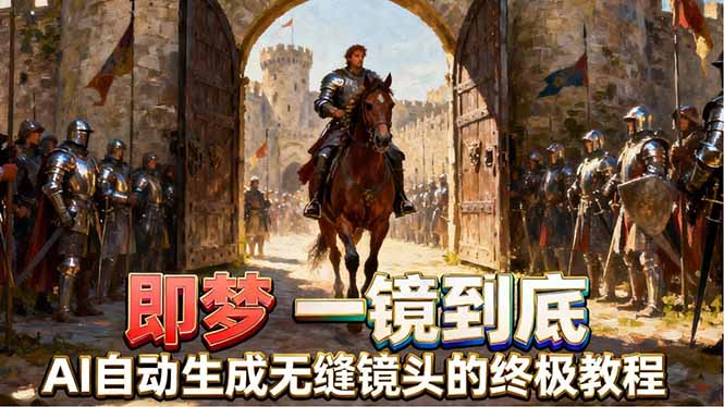 即梦AI一镜到底终极教程，智能补帧+运镜技巧，AI自动生成无缝丝滑长镜头高效出片-网创之家