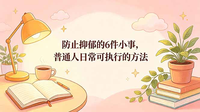 付费文章：防止抑郁的6件小事，普通人日常可执行的方法-网创之家
