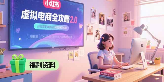 虚拟电商全攻略2.0，开店选品实操流程，账号定位、货源发布、笔记发布技巧-网创之家