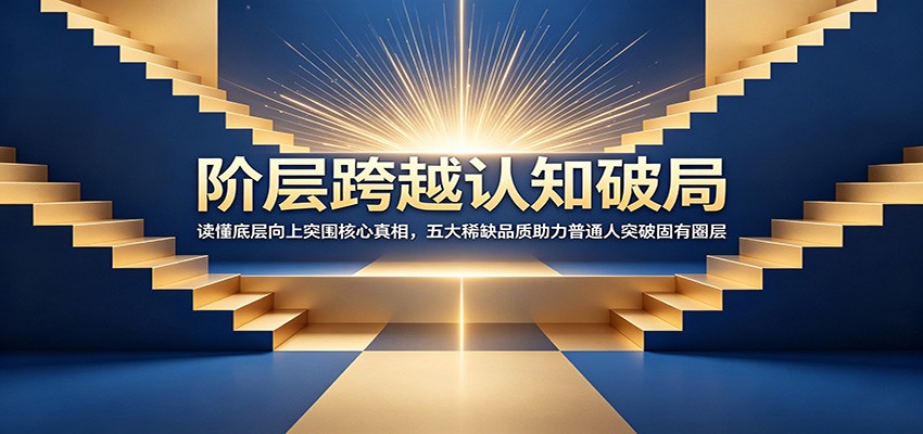 阶层跨越认知破局：读懂底层向上突围核心真相，五大稀缺品质助力普通人突破固有圈层-网创之家