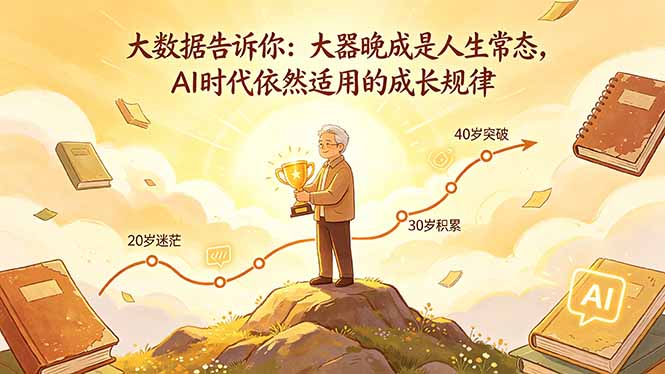 付费文章：大数据告诉你：大器晚成是人生常态，AI 时代依然适用的成长规律-网创之家
