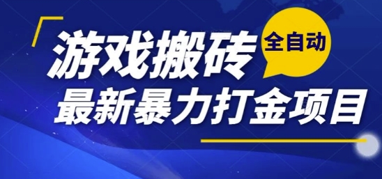 热门副业,全自动游戏打金搬砖,单账号一天收益1-2张,可多开矩阵操作日入1k【揭秘】-网创之家
