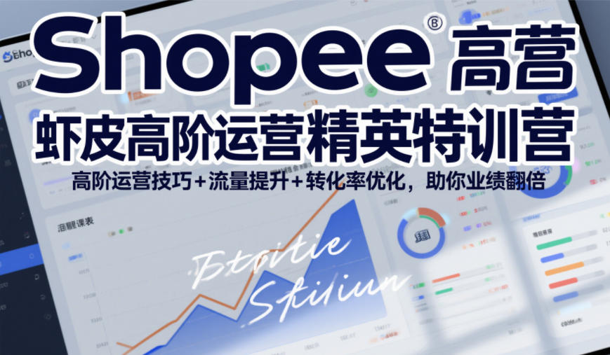 Shopee虾皮高阶运营精英特训营，高阶运营技巧+流量提升+转化率优化，助你业绩翻倍-网创之家