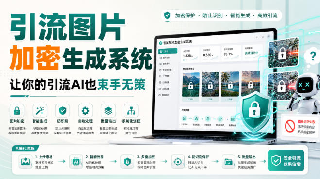 引流图片加密生成系统，让你的引流AI也束手无策-网创之家