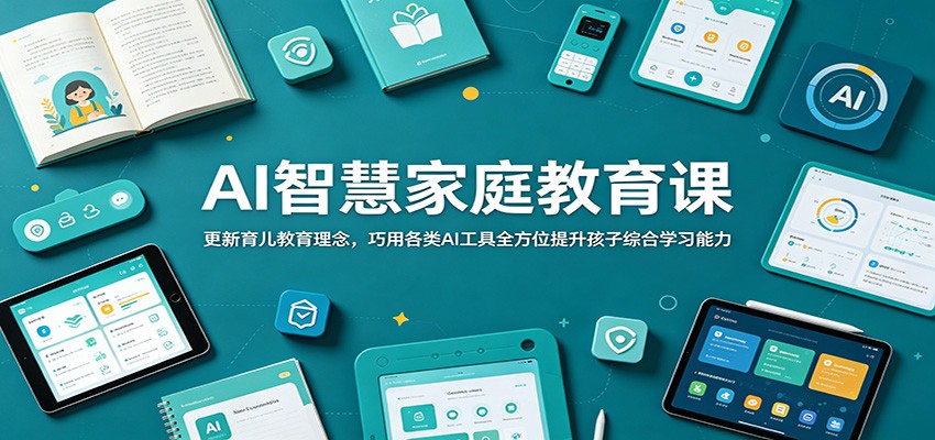 AI智慧家庭教育课：更新育儿教育理念，巧用各类AI工具全方位提升孩子综合学习能力-网创之家