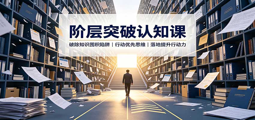 阶层突破认知课：破除知识囤积陷阱，行动优先思维，落地提升行动力-网创之家