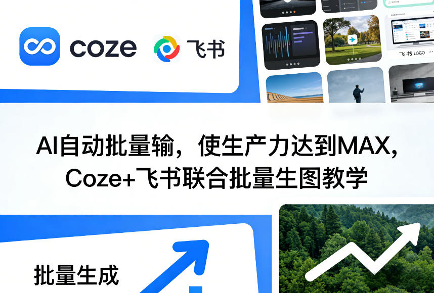 AI自动批量输，使生产力达到MAX，Coze+飞书联合批量生图教学-网创之家